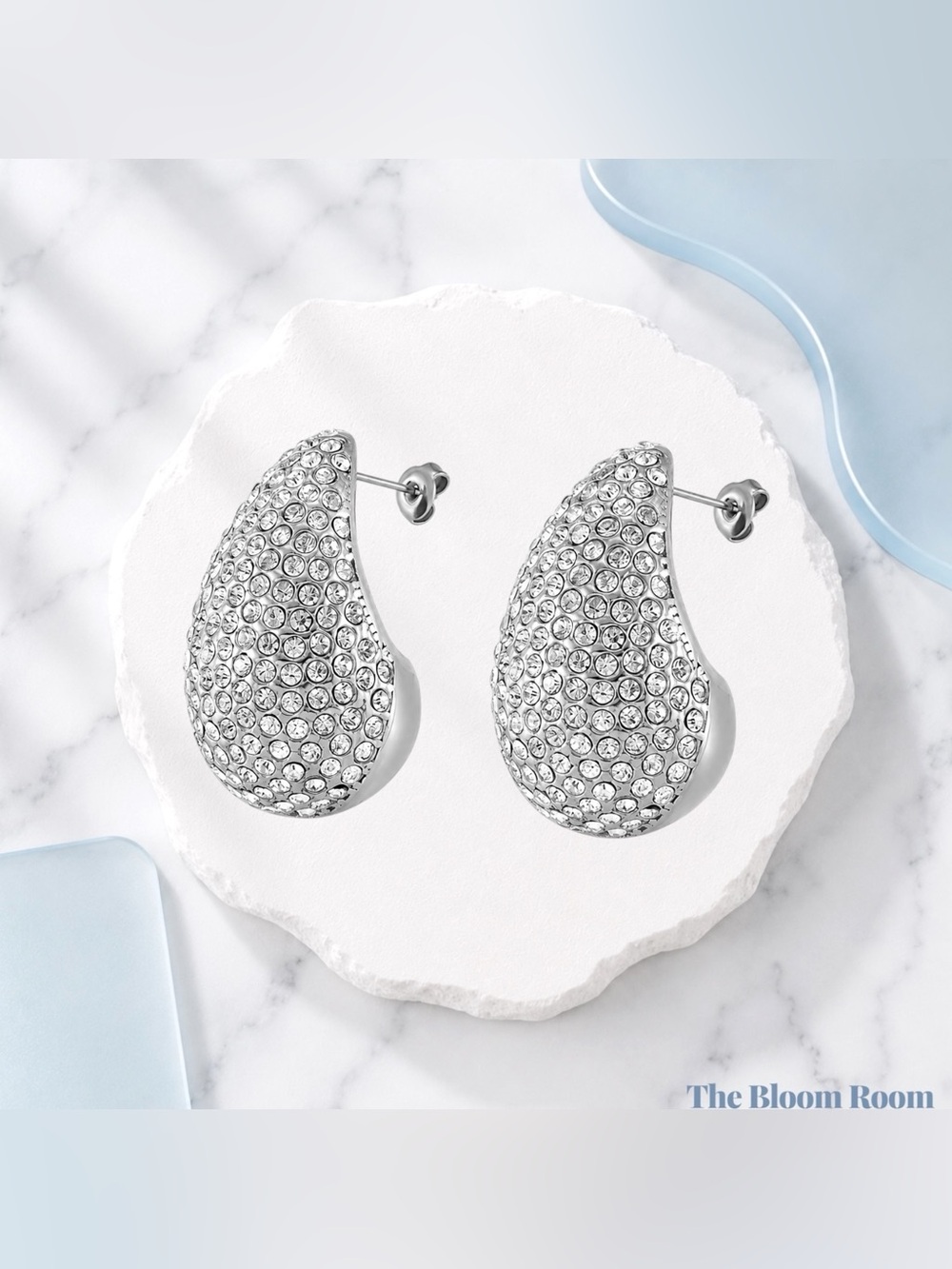 Crystal Muse Earrings Silver | 18K Gold Plated